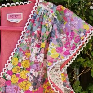 Kate Spade Floral Dots Burnout Top